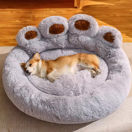 Calming Bear Paw Bed for Dogs